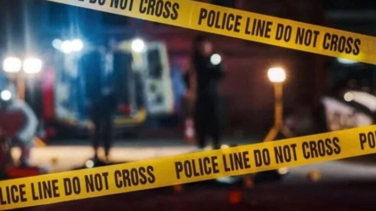 Police record neighbours’ statements, examine CCTV footage