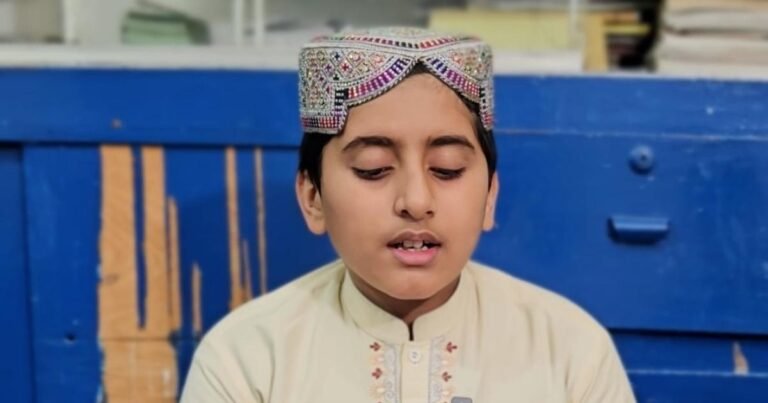 حسن قرأت کے عالمی مقابلے میں پوزیشن لینے والے گوجرانوالہ کے 12 سالہ حافظ عبداللہ