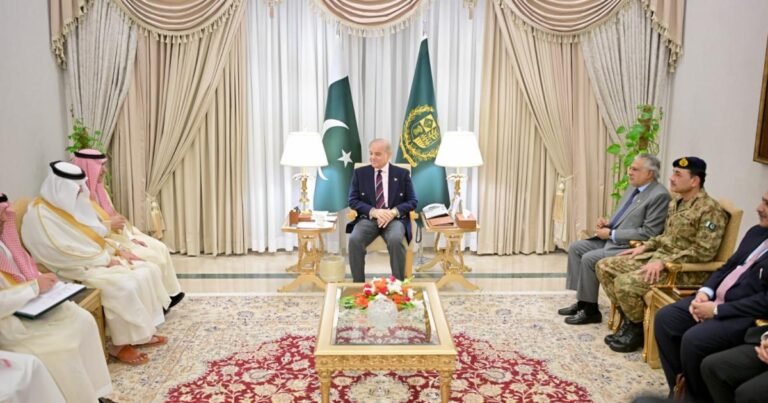 شہباز شریف سے سعودی وزیر خزانہ کی ملاقات، اقتصادی تعاون کے فروغ پر اتفاق