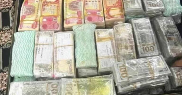 عراق: وزیر کے گھر پر چھاپہ، لاکھوں ڈالرز اور سونے کی اینٹیں برآمد