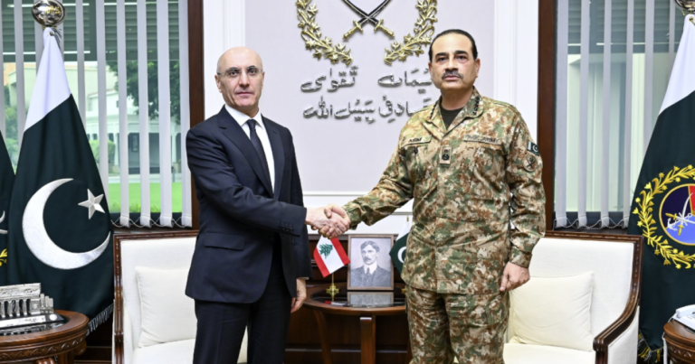 لبنان اور پاکستان سکیورٹی کے ادارہ جاتی روابط مضبوط بنائیں گے: آئی ایس پی آر