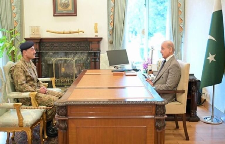 وزیر اعظم سے فیلڈ مارشل کی ملاقات، خطے میں پائیدار امن کیلئے ثالثی کردار جاری رکھنے کے عزم کا اعادہ