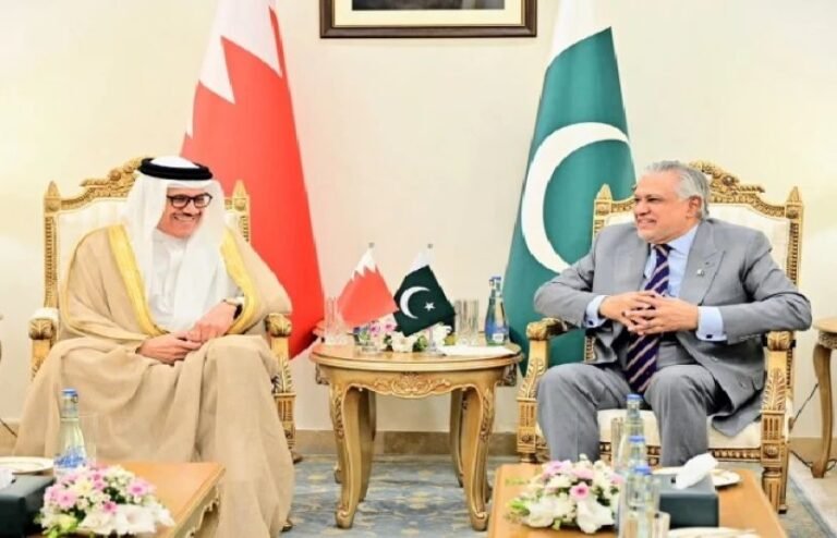 وزیر خارجہ اسحاق ڈار سے بحرینی ہم منصب کی ملاقات، دونوں ممالک کے مابین تجارت و سرمایہ کاری بڑھانے پر اتفاق