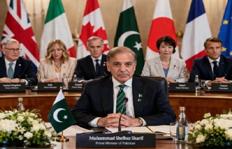 برطانیہ، فرانس، اٹلی، جرمنی، کینیڈا اور جاپان کا مشترکہ اعلامیہ، جنگ بندی کا خیرمقدم اور پاکستان کے کردار کی تعریف