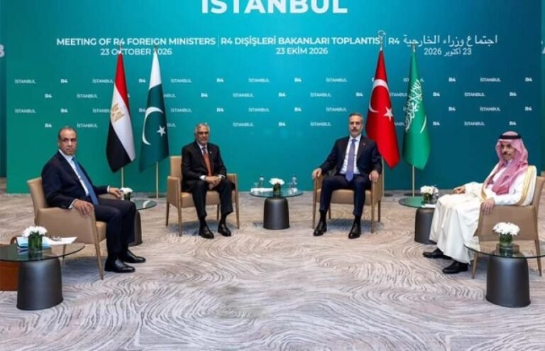 استنبول میں آر-4 کے اجلاس میں اسحاق ڈار کی شرکت، سعودی عرب کیساتھ یکجہتی کا اظہار