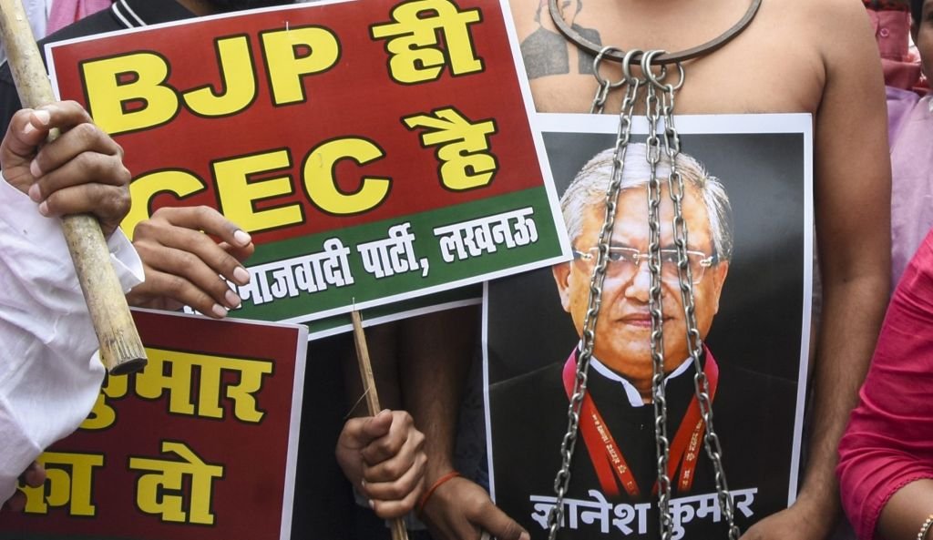 Cec Gyanesh Kumar Protest PTI