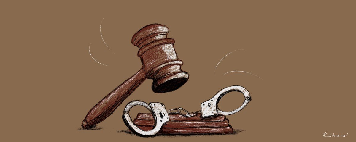 Court Hammer Handcuffs Illustration Pariplab The Wire