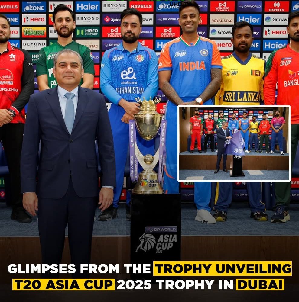 <br>🏆 دبئی میں ایشیا کپ 2025 ٹرافی کی شاندار رونمائی، ایونٹ آج سے شروع 1 FB IMG 1757411842431 1