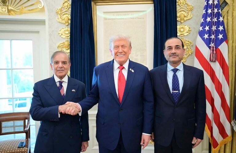 پاکستانی قیادت کی وائٹ ہاؤس میں صدر ٹرمپ سے اہم ملاقات