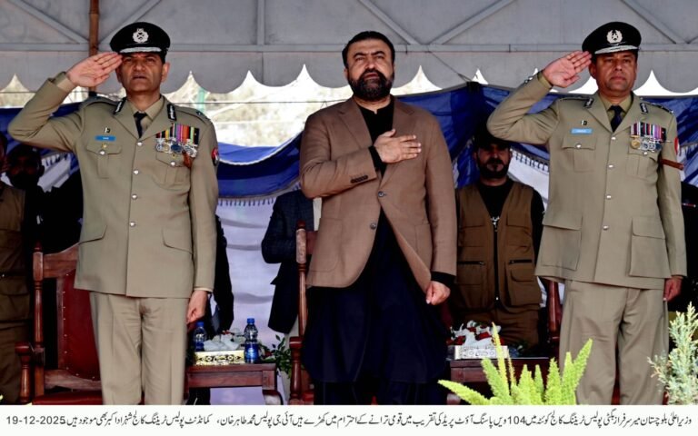 بلوچستان پولیس کی قربانیوں نے ثابت کیا ریاست پہلے سے زیادہ مضبوط ہے: وزیر اعلیٰ میر سرفراز بگٹی