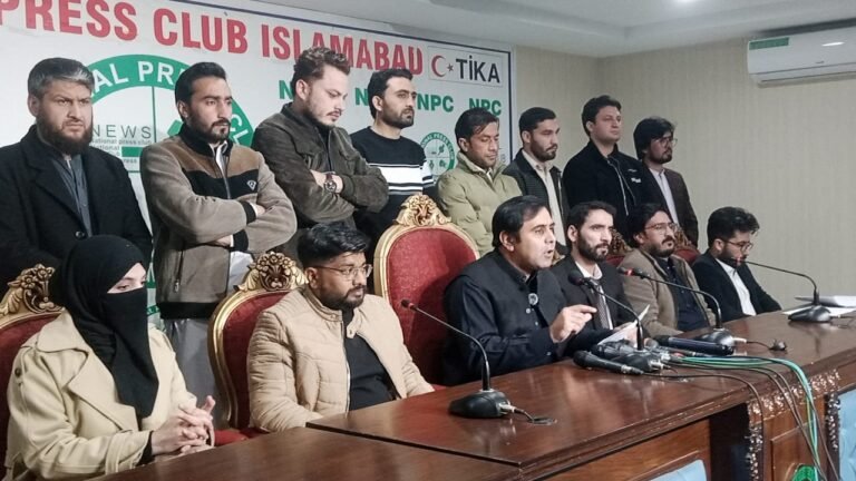 پی ایم ڈی سی منظور شدہ اور شفاف امتحانی معیارات نافذ کرے،ڈاکٹر طاہر خانمطالبات پورے نہ ہوئے تو پی ایم ڈی سی کے باہر احتجاج کرینگے،