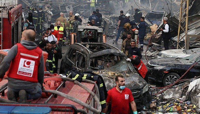 اسرائیل کا لبنان پر شدید فضائی حملہ — جنگ بندی کے باوجود درجنوں ہلاک