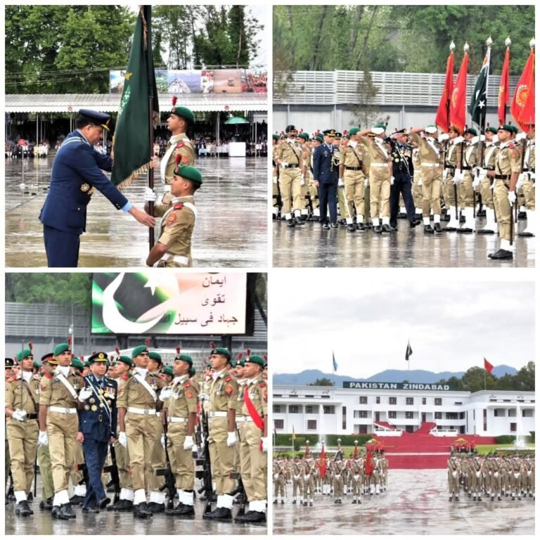 پی ایم اے کاکول میں 153ویں لانگ کورس سمیت متعدد کورسز کے کیڈٹس کی پاسنگ آؤٹ پریڈ منعقد
