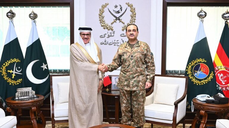 Field Marshal Asim Munir, Bahrain foreign minister discuss regional security, defence cooperation