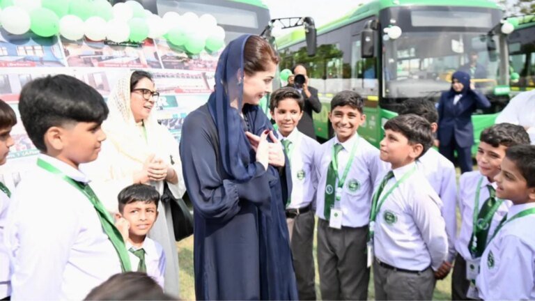 CM Punjab inaugurates electric bus service in Multan