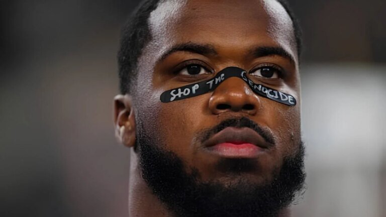 NFL star fined for displaying name of slain Palestinian girl