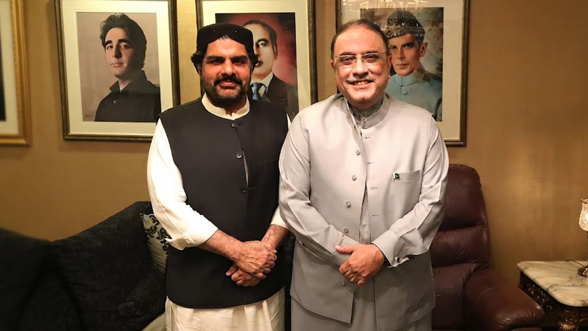 Nasir Hussain Shah with Zardari