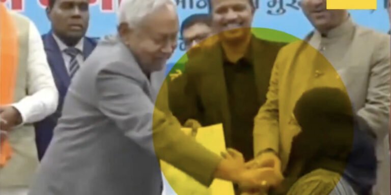 نتیش کمار کے حجاب کھینچنے کے واقعہ کے بعد آیوش ڈاکٹر نے نوکری جوائن کرنے سے کیا انکار