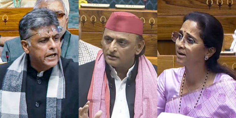 لوک سبھا میں اپوزیشن نے ایس آئی آر، بی ایل اوکی موت اور الیکشن کمیشن کی غیر جانبداری پر اٹھائے سوال