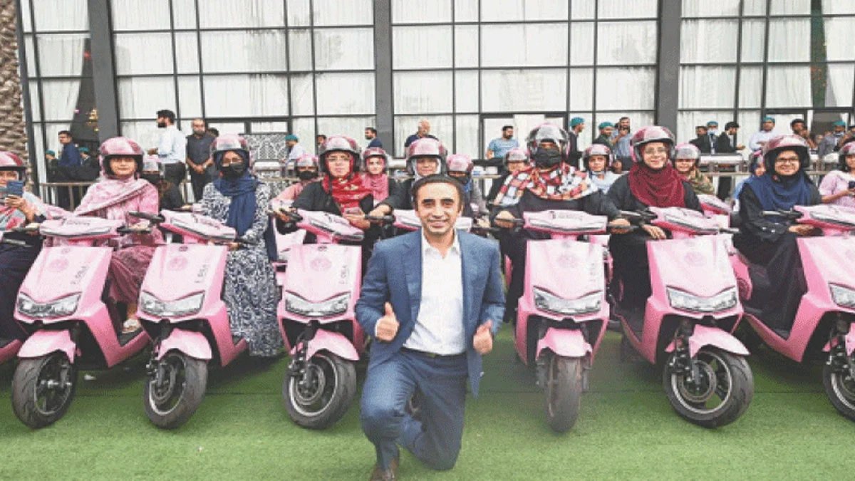 Pink scooties Mirpurkhas Sharjeel Memon