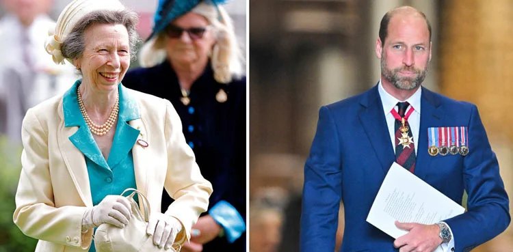Princess Anne and William