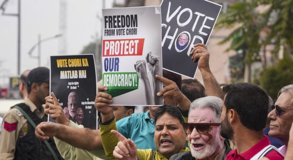 SIR ECI Gyanesh Protest PTI