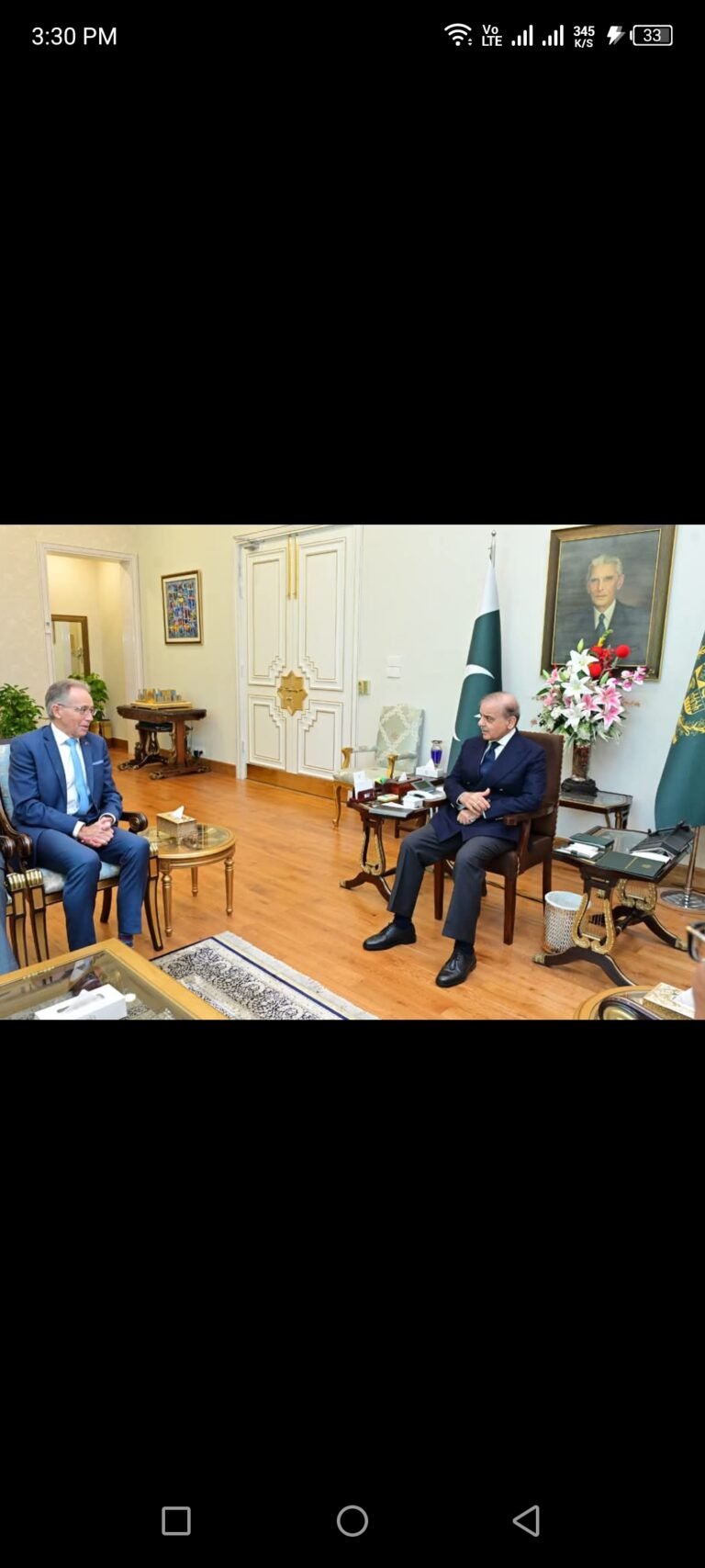 وزیرِاعظم شہباز شریف سے آسٹریلیا کے سبکدوش ہونے والے ہائی کمشنر نیل ہاکنز کی ملاقات