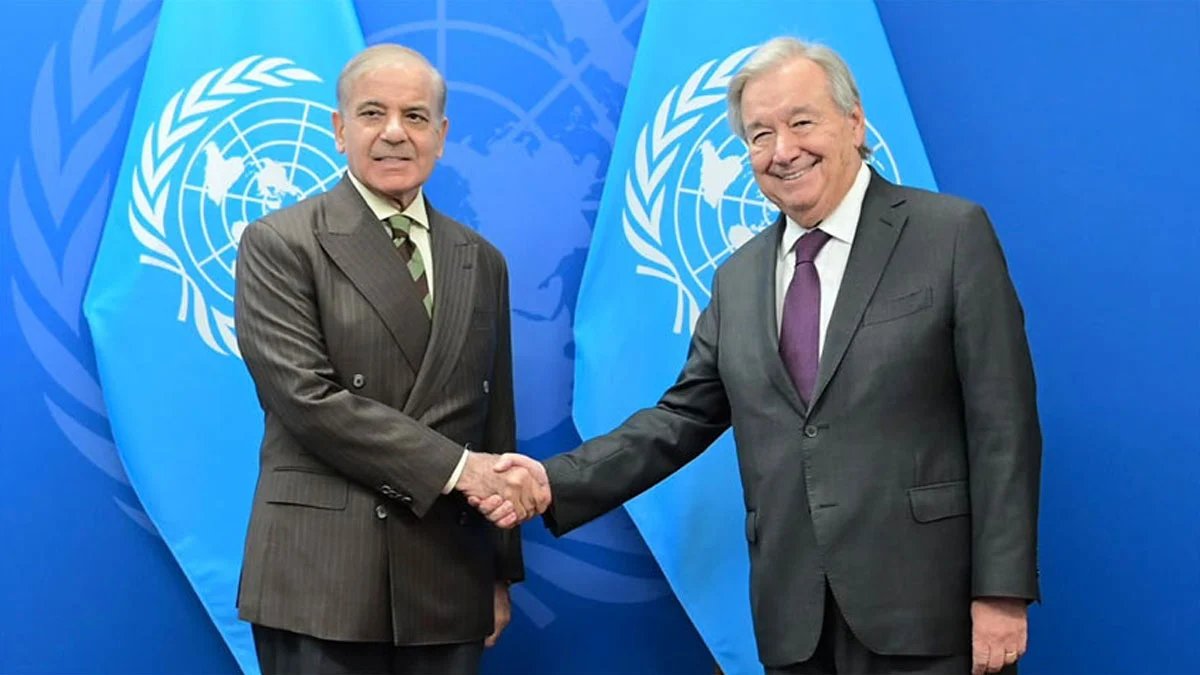 Shehbaz Sharif UN chief Antonio