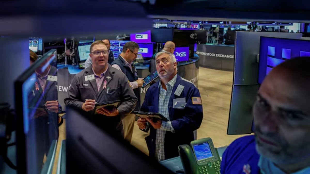 Traders work