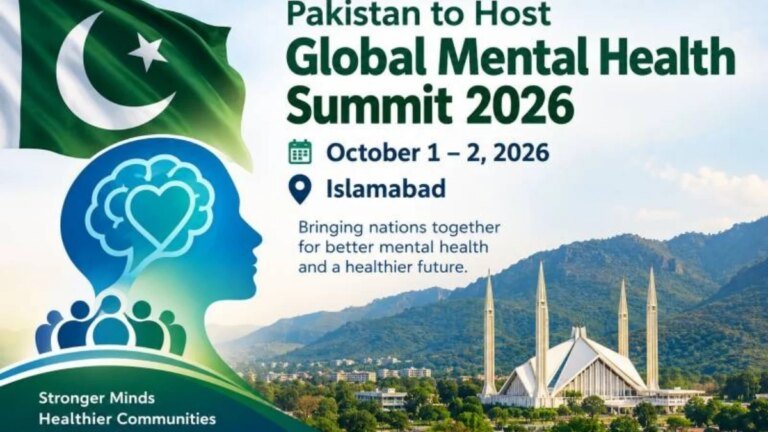 Pakistan to Host Global Mental Health Summit 2026
