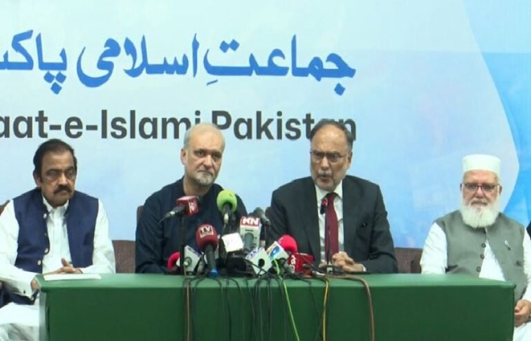 امیرجماعت اسلامی حافظ نعیم الرحمان سے حکومتی وفد کی ملاقات، پیٹرولیم لیوی سے متعلق مذاکرات کے لیے ٹیمیں تشکیل