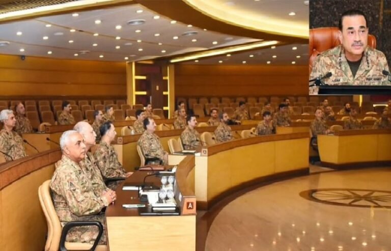 پُرتشدد انتشار یا 9 مئی جیسے حالات پیدا کرنے کی کوشش کی گئی تو فیصلہ کُن طاقت اور بلاجھجھک نمٹا جائے گا: کور کمانڈرز کانفرنس