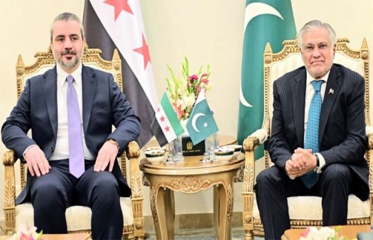 اسحاق ڈار سے شامی وزیرخارجہ کی ملاقات، فلسطین، گولان کی پہاڑیوں اور افغانستان کی صورتحال پر تبادلہ خیال