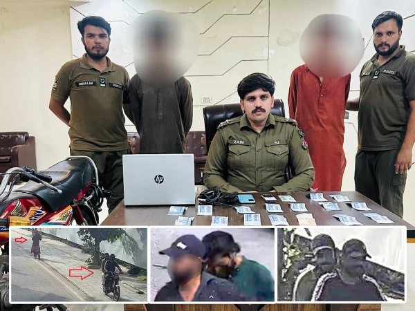 خواتین سے وارداتیں کرنے والا باپ بیٹے کا گینگ،دونوں گرفتار
