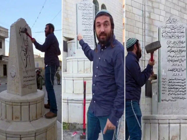 israeli mp vendolized martyred monoment in westban1787676505 0