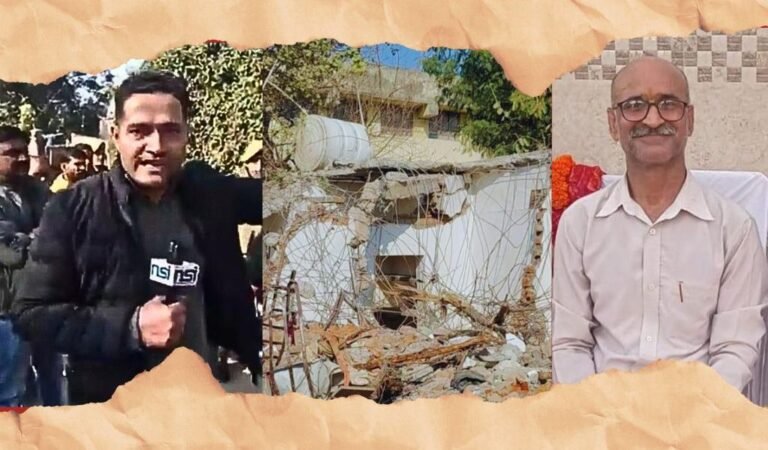 بلڈوزر کارروائی کے بعد بے گھر ہونے والے صحافی کو سماجی کارکن نے اپنی زمین دی