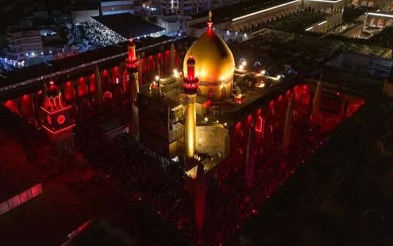 ایرانی سپریم لیڈرکی شہادت پر عراق میں مقدس روضوں پر سرخ لائٹس روشن