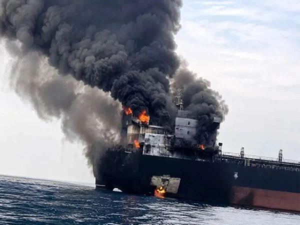 oil tanker caught fire in strait of hurmuz1792075881 0