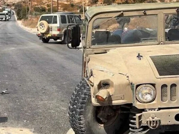 palestini car rammed at israeli army vehical1791227577 0