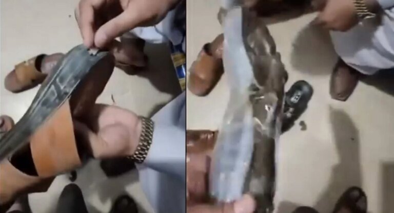 Two suspects arrested for smuggling drugs hidden in slippers in Karachi