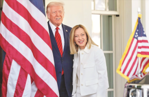ٹرمپ سے تلخی کے بعد میلونی نے تعلقات معمول پر لانے کی خواہش ظاہر کی 27 trump 25626 l