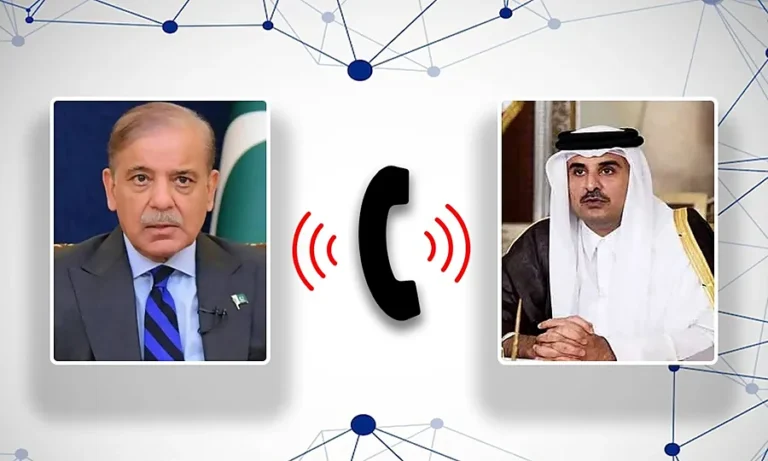 وزیر اعظم شہباز شریف اور امیر قطر کا ٹیلیفونک رابطہ، تعلقات مضبوط بنانے کے عزم کا اعادہ