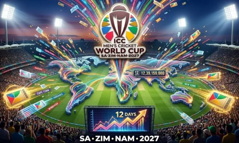 کرکٹ ورلڈ کپ 2027 کے ٹکٹوں کی ریکارڈ طلب، ڈیڑھ کروڑ سے زائد درخواستیں موصول