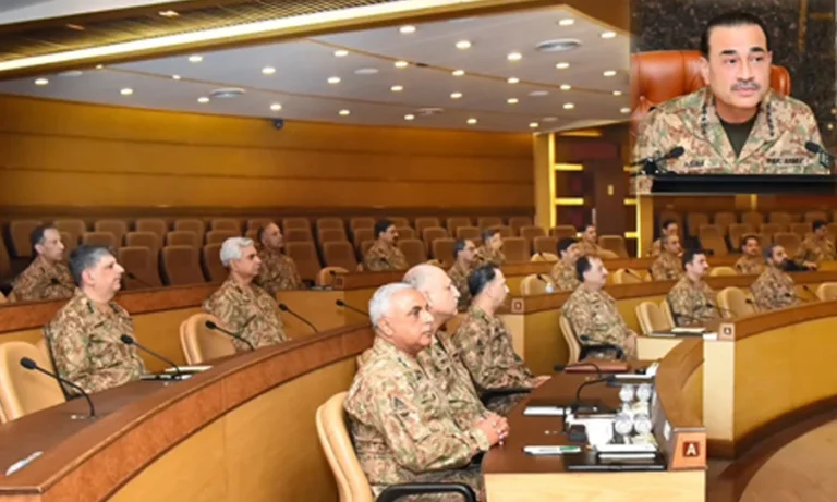 کور کمانڈرز کانفرنس؛ دہشت گردی کے خاتمے کے لئے بہترین انتظامی اور گورننس کے اقدامات ناگزیر قرار