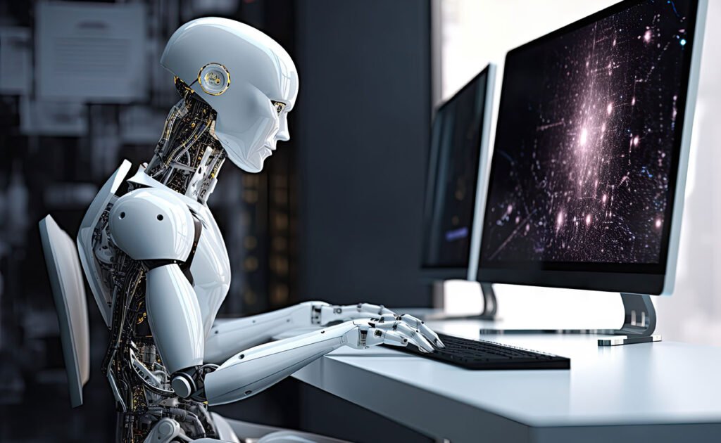 robot sitting ai