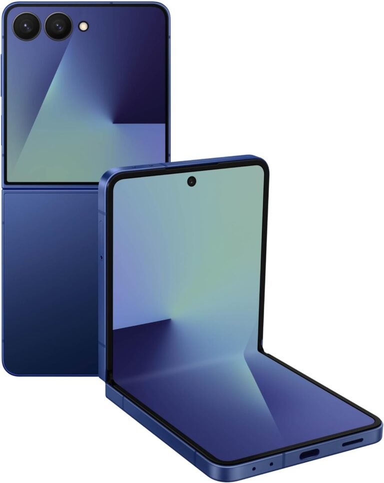 Samsung Galaxy Z Flip7 Cell Phone, 512GB AI Smartphone, Unlocked Android, Long Battery Life, 2025, US 1 Yr Manufacturer Warranty, Blue Shadow
