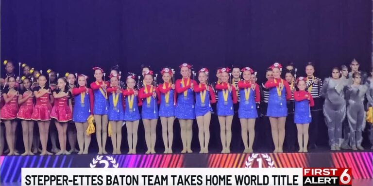 Omaha’s Stepper-ettes baton twirling team takes home world title