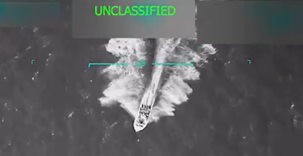 US President Donald Trump said that US forces had attacked a boat carrying drugs on September 3, killing the 11 people on board. Photo: Truth Social/realDonaldTrump