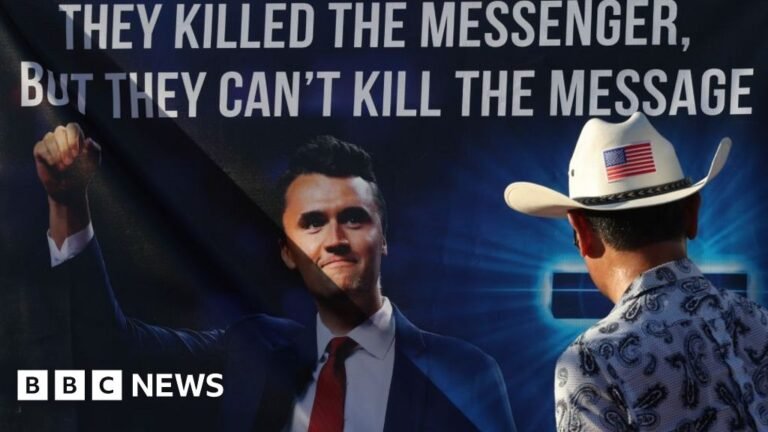 Tight security as US right gathers for Charlie Kirk memorial