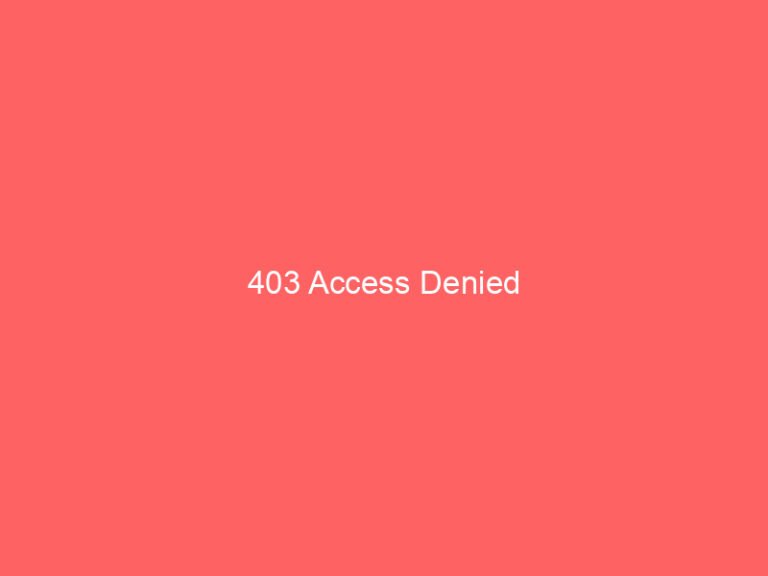 403 Access Denied